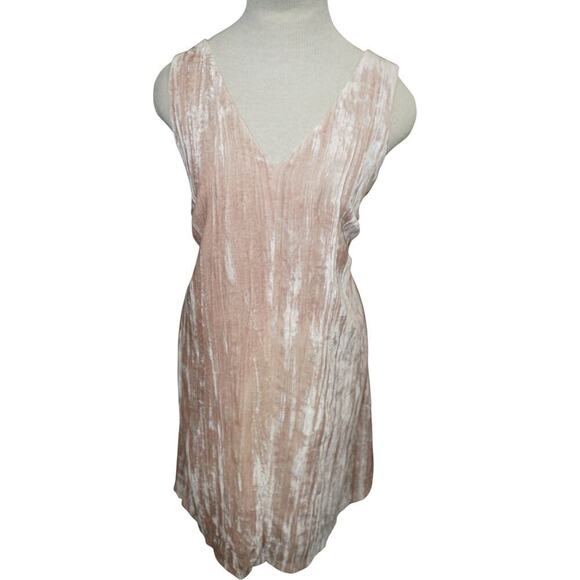 LOFT Crushed Velvet Sleeveless Shift Dress – Blush Pink Ombre – Size 10 – NWT - Picture 4 of 6